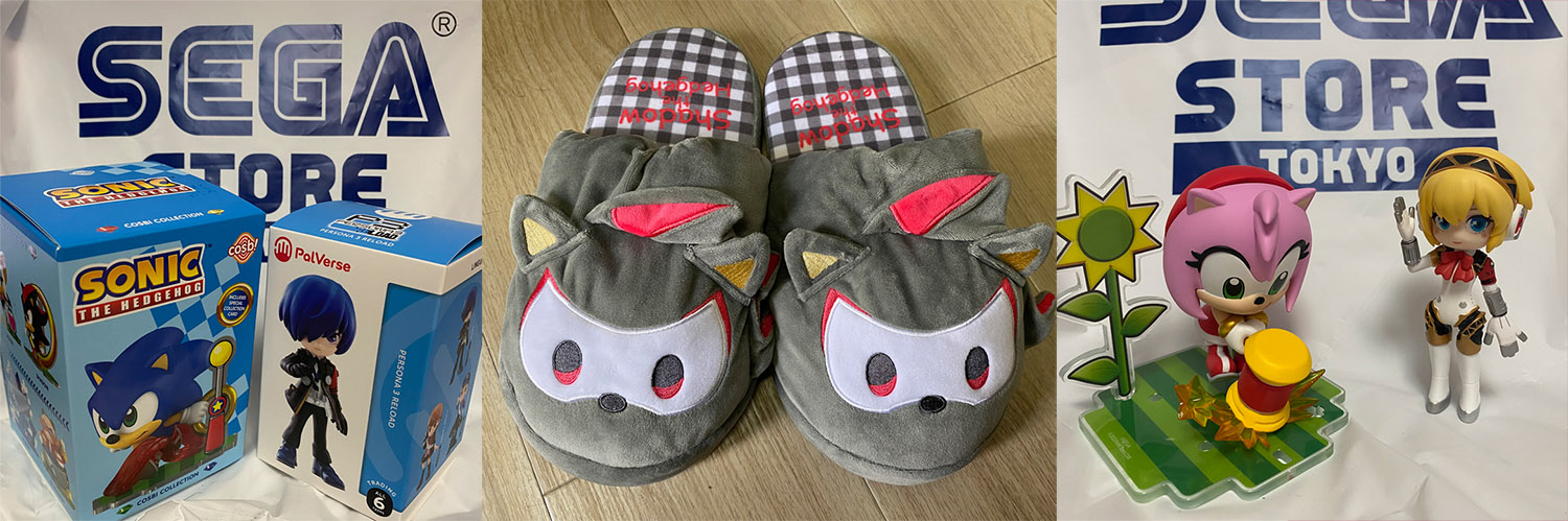 Items I bought in Sega Store Tokyo