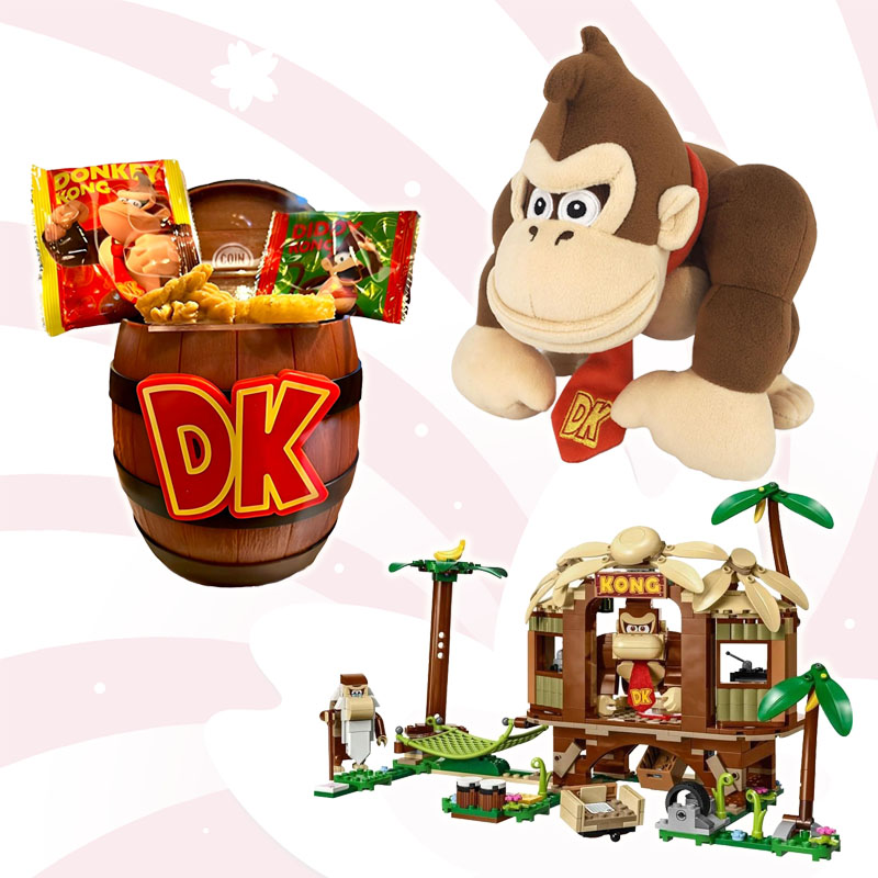 Alguns produtos de Donkey Kong que são vendidos no Japão
