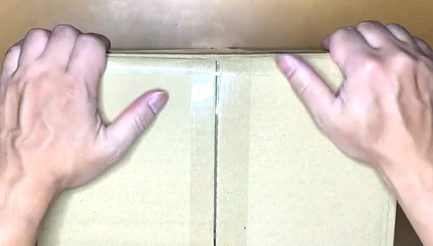 Package being completed